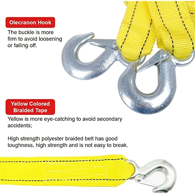 5 Ton Towing Rope Nylon Recovery Strap with Storage Bag