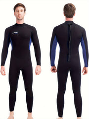 FLEXEL Men's 3mm Skinny Fit Long Sleeve Wetsuit Sun Protection