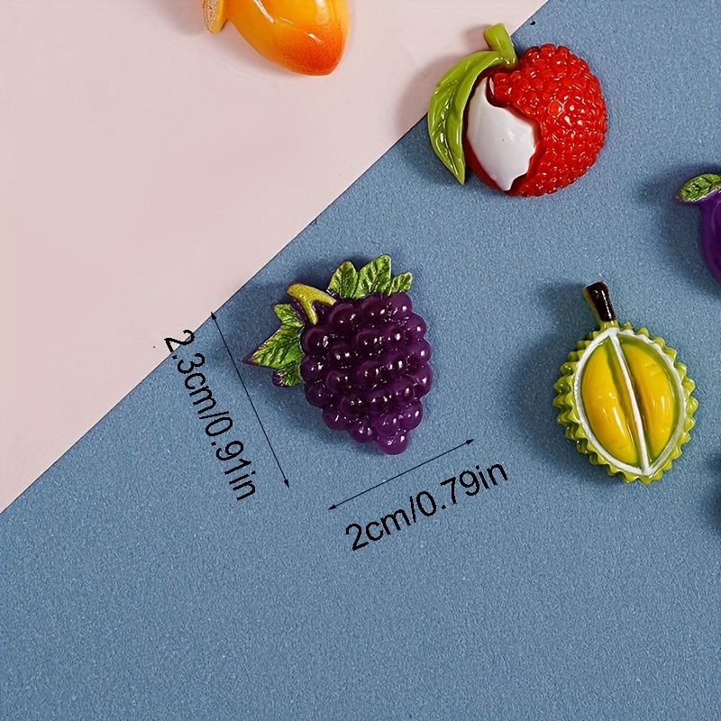 20pcs Mixed Cartoon Fruit Beads Pendants DIY Jewelry Making Accessories