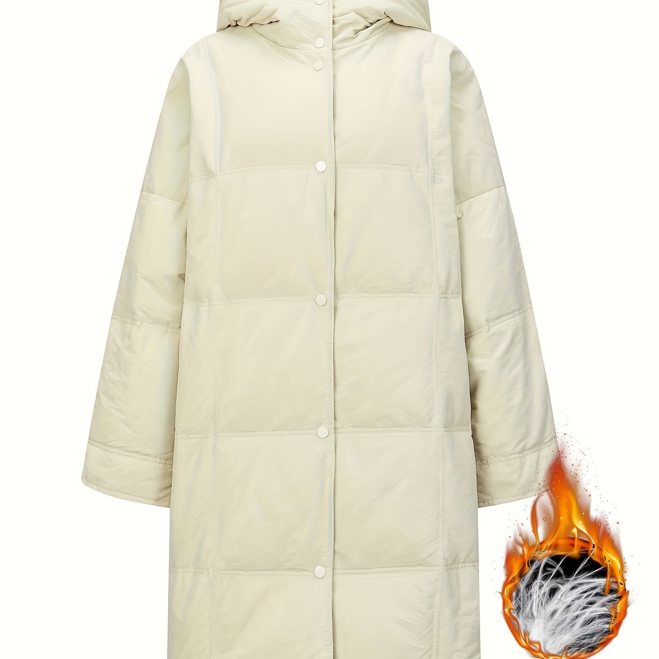 Warm Hooded Down Jacket for Winter Sports