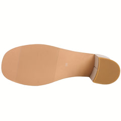 Women's Bowknot Chunky Heels Sweet Strawberry Buckle Strap Shoes