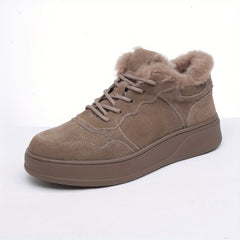 Women's Faux Fur Lining Winter Skate Shoes