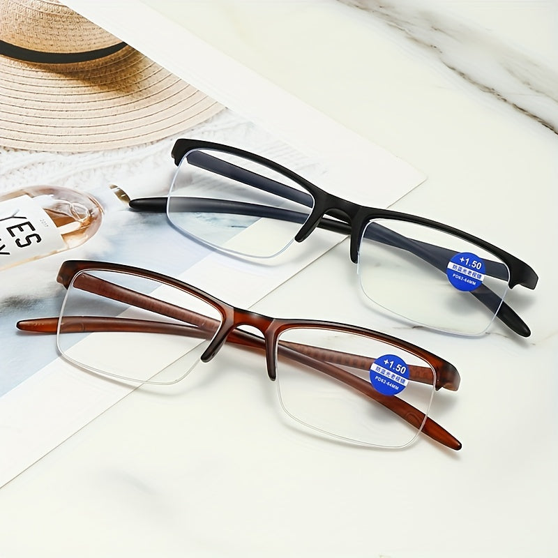 Square Readers Anti Eyestrain Presbyopic Glasses For Women Men