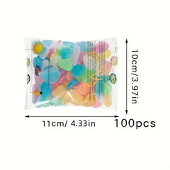 100pcs Glow in the Dark Pebbles for Magical Garden Landscaping