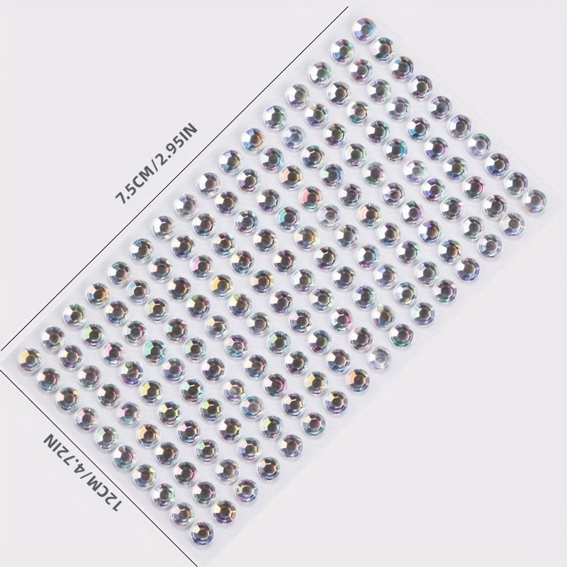 6MM 0 24IN Rhinestone Stickers Sparkle & Shine for DIY Crafts