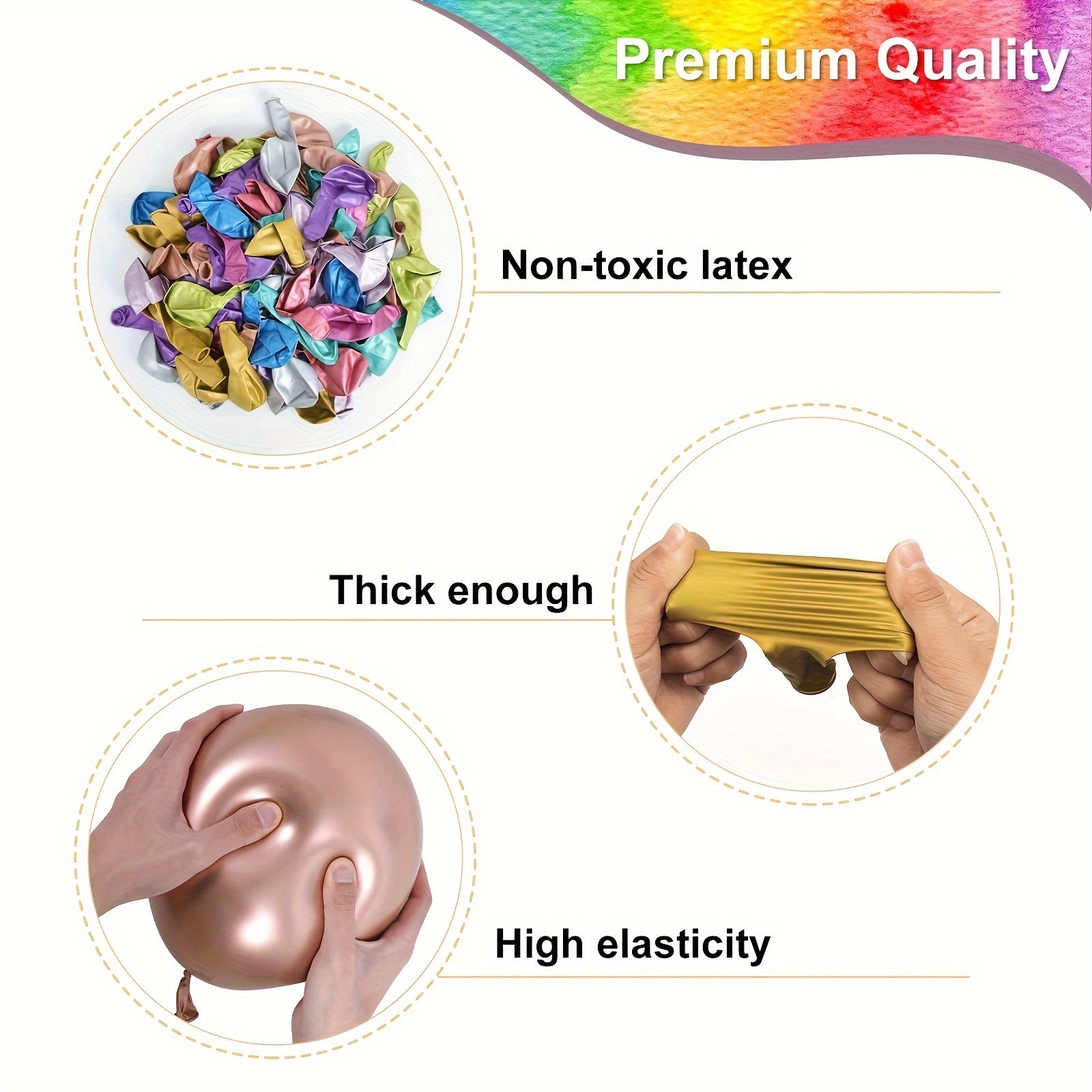 Metal Pearl Balloons 30 48 Cm 10 Colors Latex Balloons Birthday