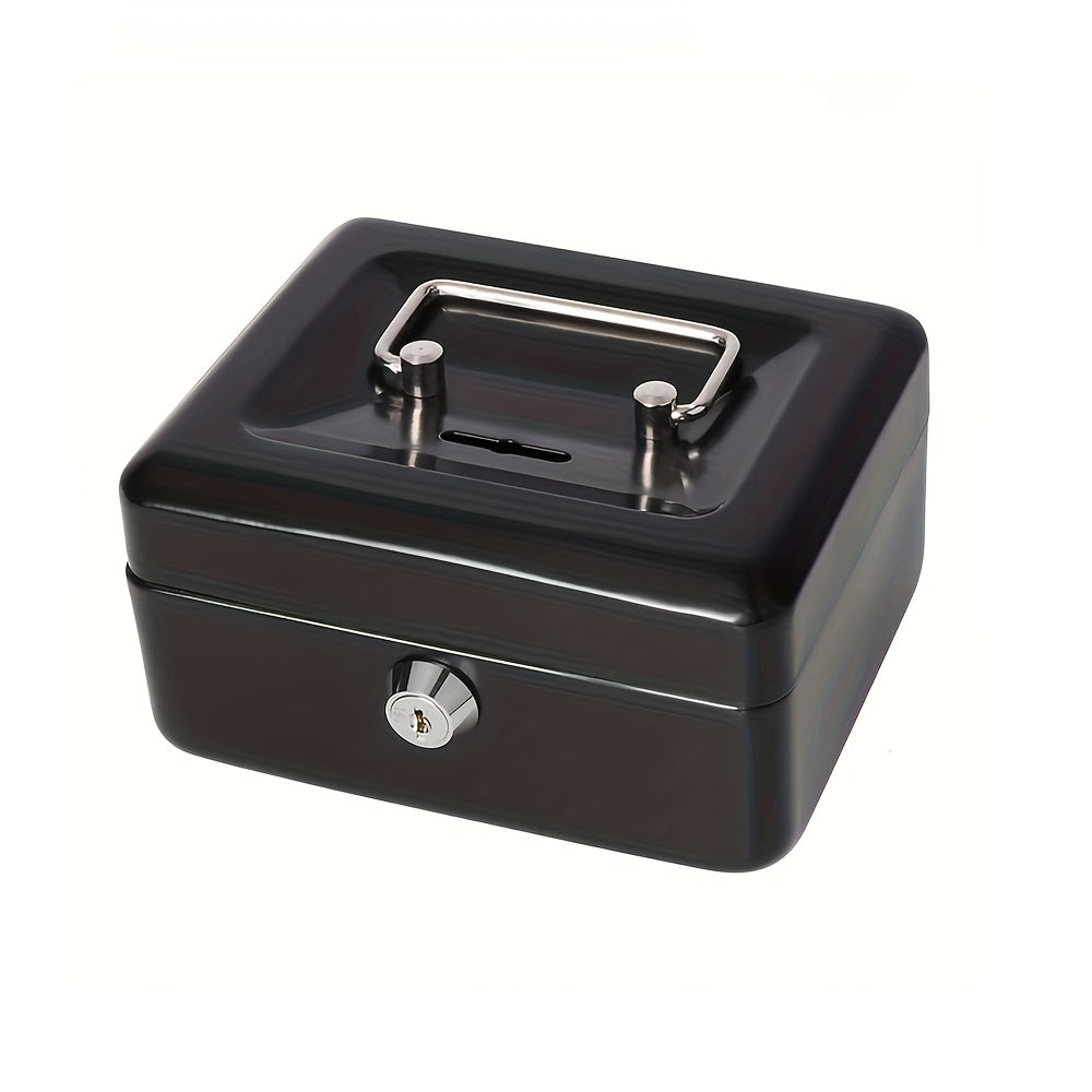 Metal Keylock Storage Box Money Box Adult Deposit Box