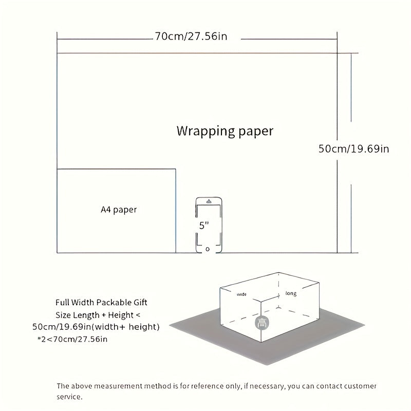 8pcs Colorful Cartoon Birthday Gift Wrapping Paper Roll