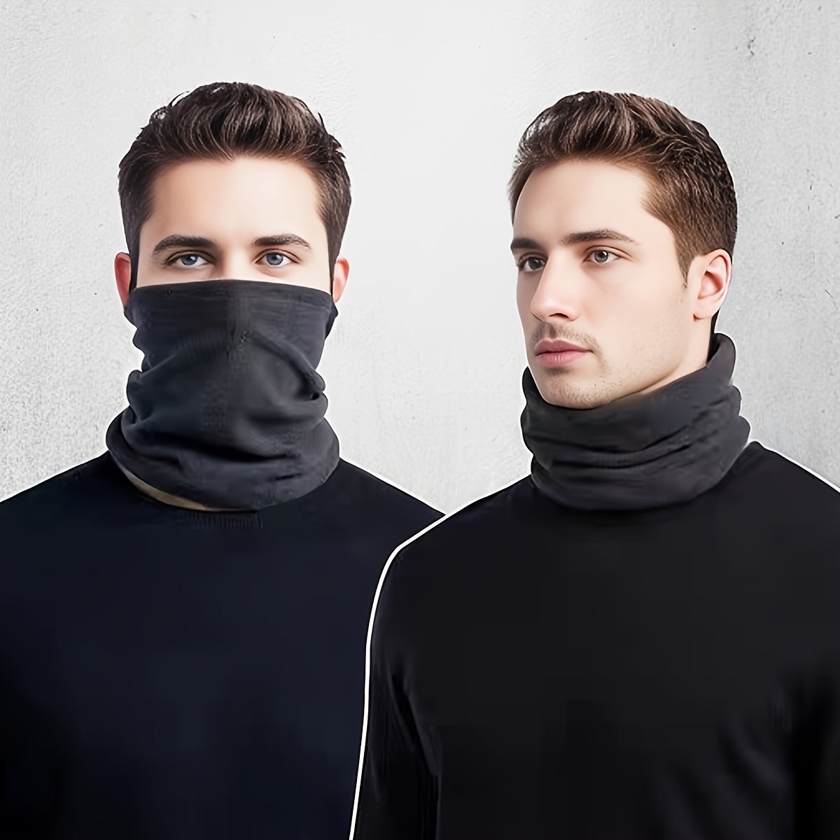 Outdoor Windproof Fleece Neck Scarf Mask for Men and Women