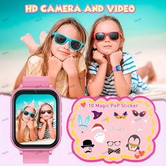 Kids Smart Watch with Educational Games Clock Music LED Lighting