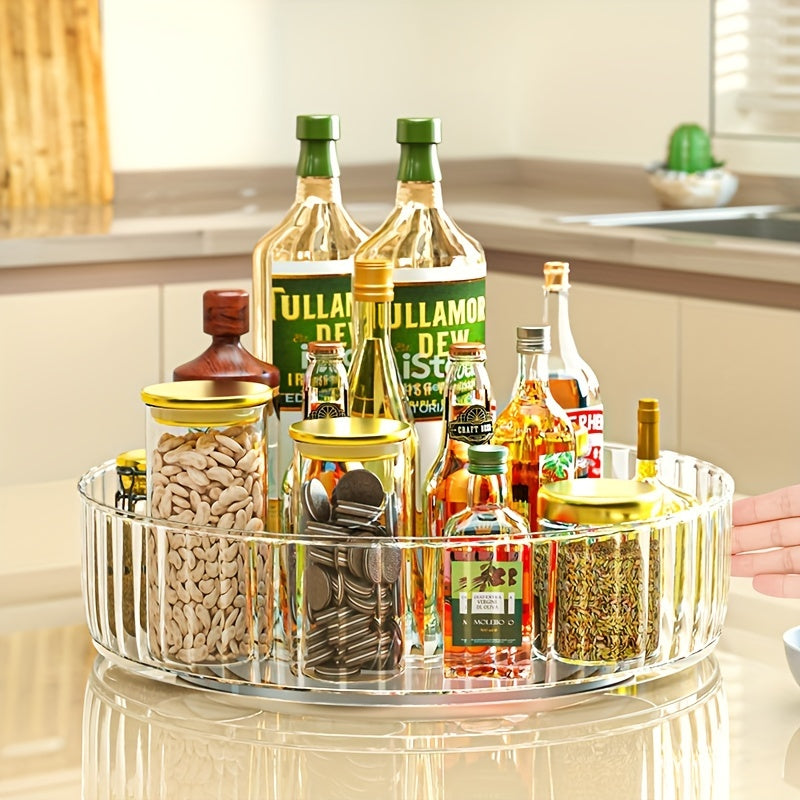 Rotatable Spice Rack Seasoning Storage Lazy Susan Organizer