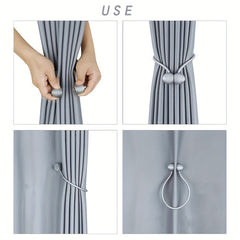 2pcs Magnetic Ball Curtain Tiebacks Curtain Tie Rope Curtain Accessory