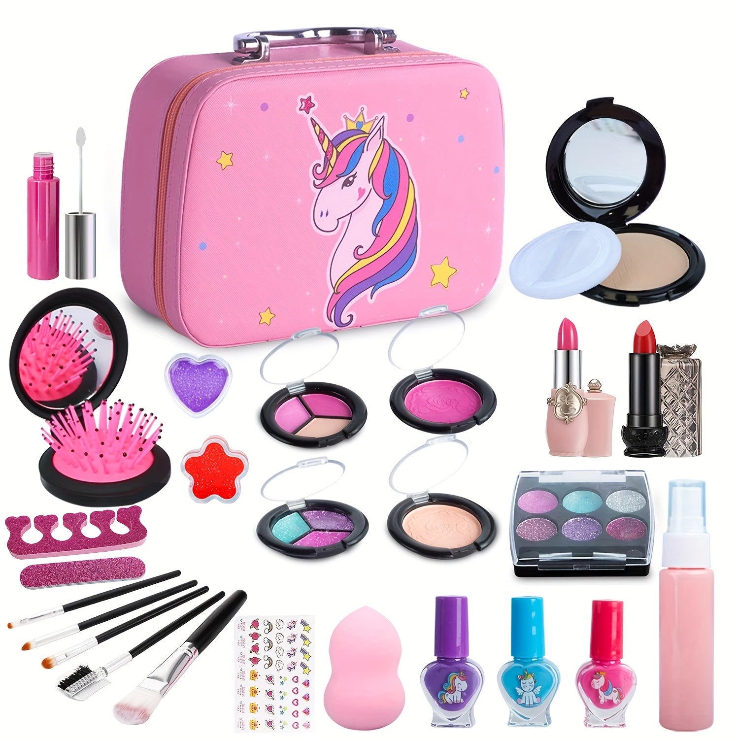 Unicone Suitcase with Makeup Kits for Girls