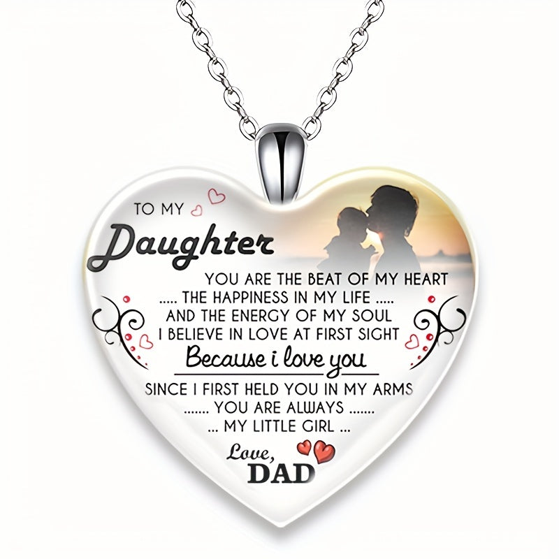 Love Heart Crystal Pendant Necklace Gift For Christmas