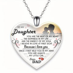 Love Heart Crystal Pendant Necklace Gift For Christmas