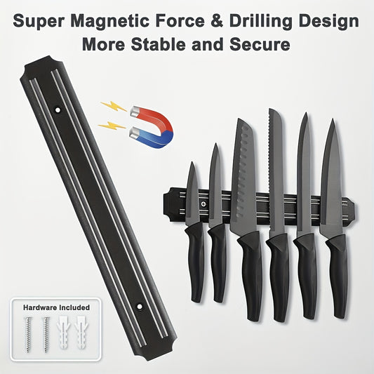 Magnetic Kitchen Knives Storage Strip Wall Mounted Organizer
