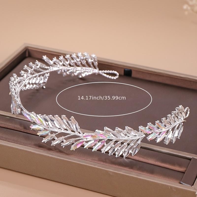 Bridal Crystal Rhinestone Leaf Hairband Tiara Headpiece Hair Ornaments