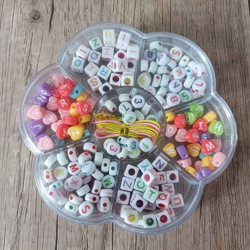 Kids Beaded Toys DIY Necklace Bracelet Plum Box Educational
