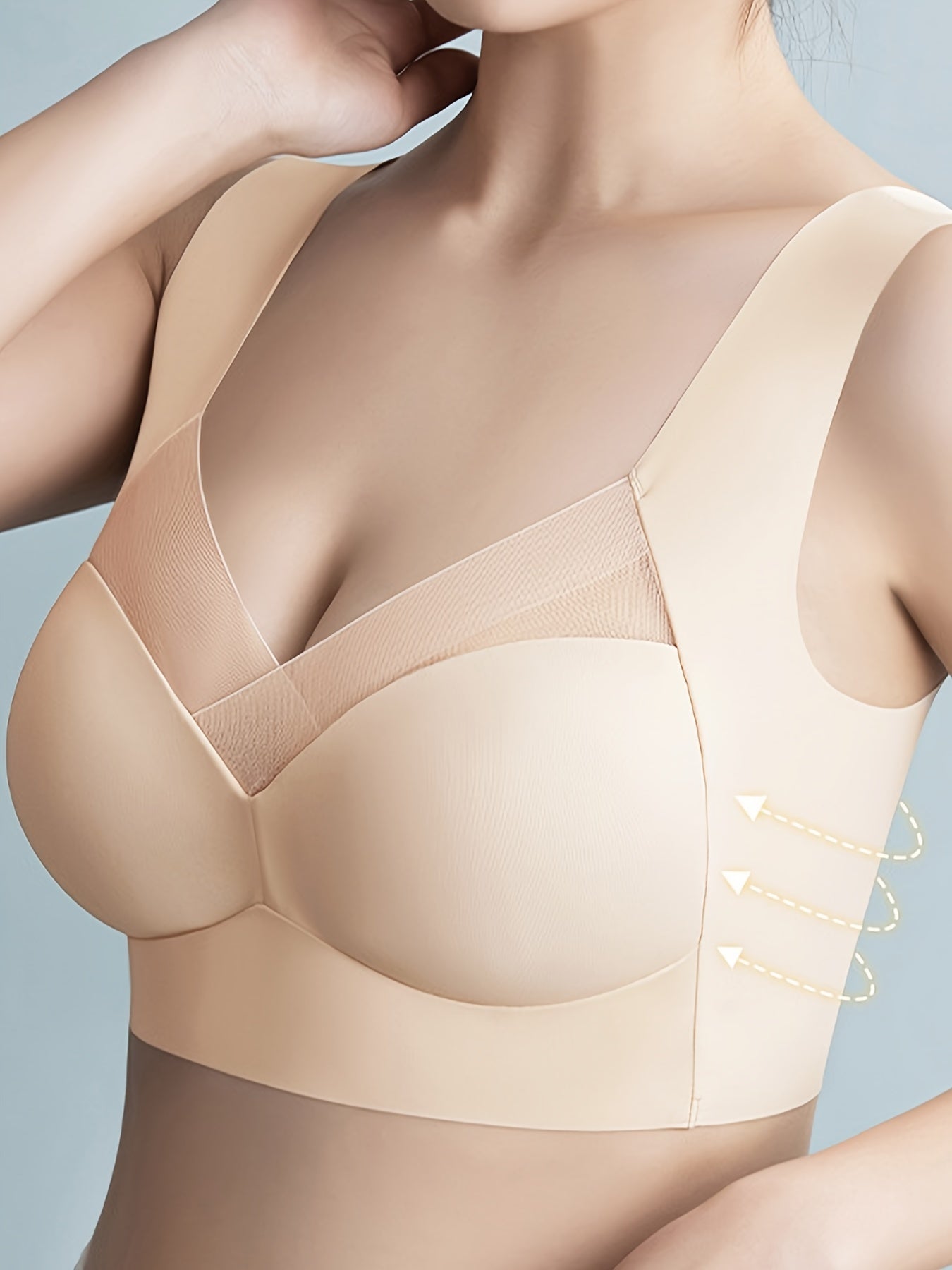 Comfy Mesh Wireless Push Up Bra