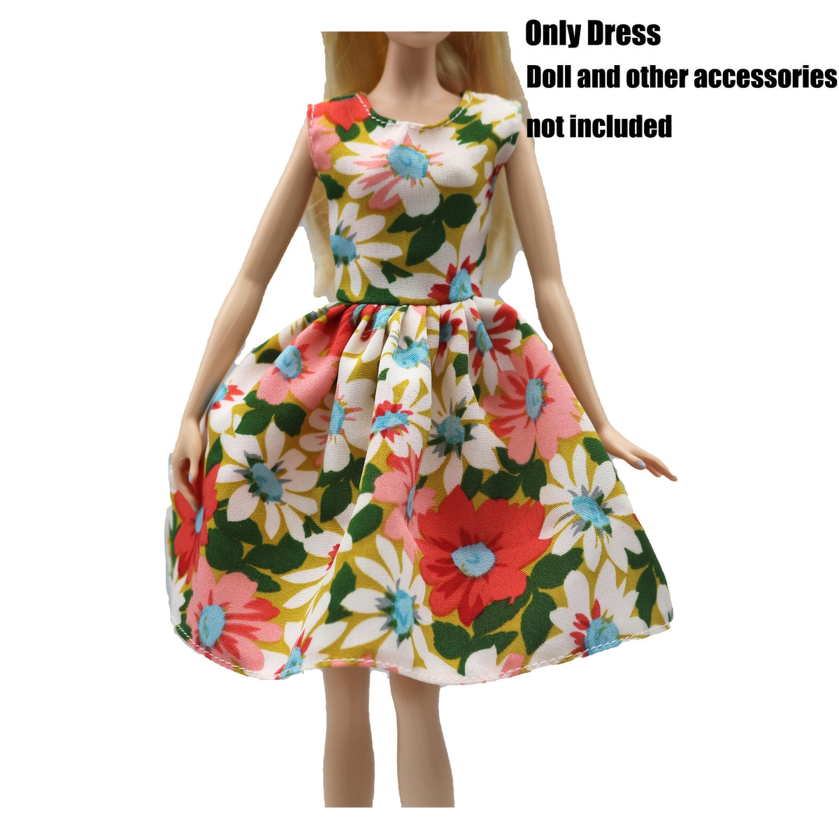 Floral Doll Dress Party Clothes for 11-12 Inch Dolls