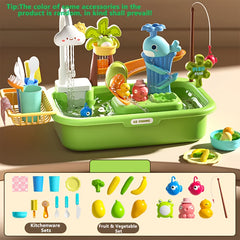 Theater Toy with Dishwasher and Pretend Play Tools