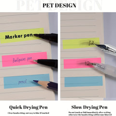 6pcs 1200 Sheets Sticky Index Labels Tabs Stickers for Bookmark School & Office