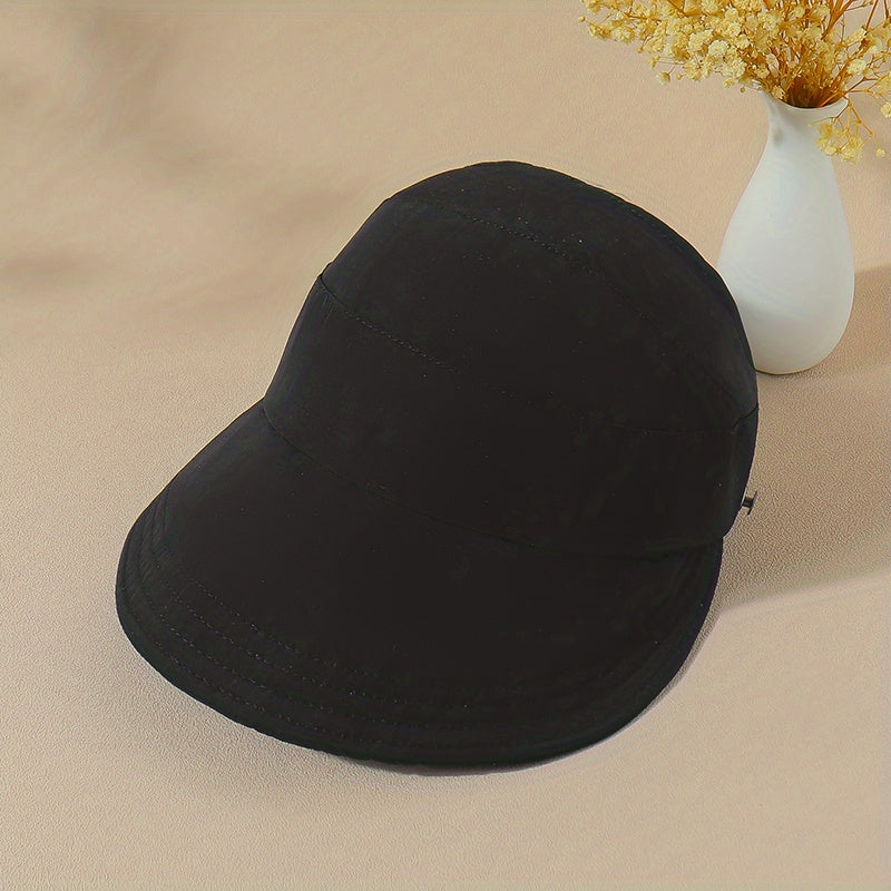 Ponytail Quick Dry Visor Hat Solid Sun Lightweight Baseball Cap