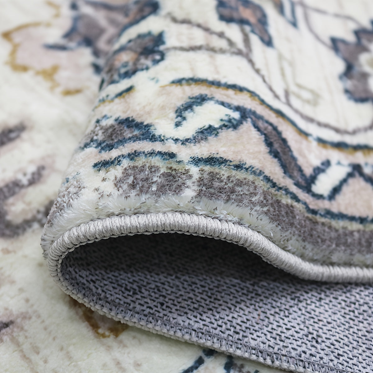 Vintage Persian Area Rug Boho Anti-Skid Soft Carpet