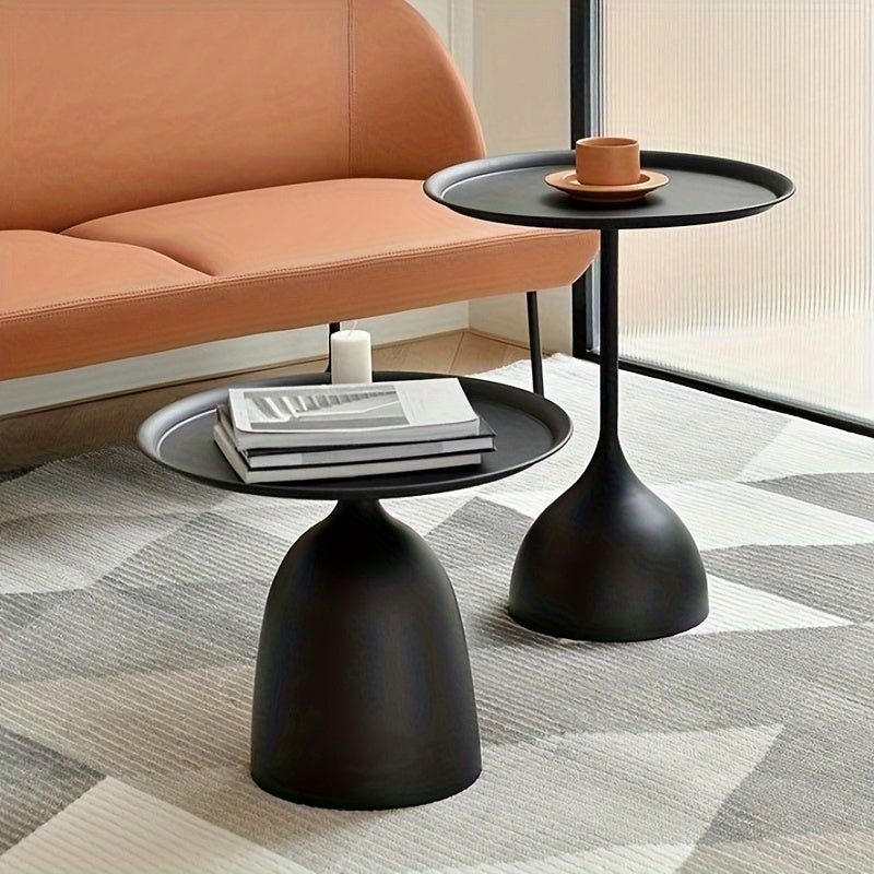 Nordic Side Table Iron Small Tea Table Home Sofa Living Room Floor Tray Cabinet