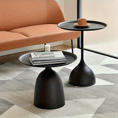 Nordic Side Table Iron Small Tea Table Home Sofa Living Room Floor Tray Cabinet