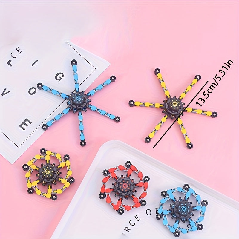 3pcs Mech Chain Spinning Gyroscope DIY Stress Toy