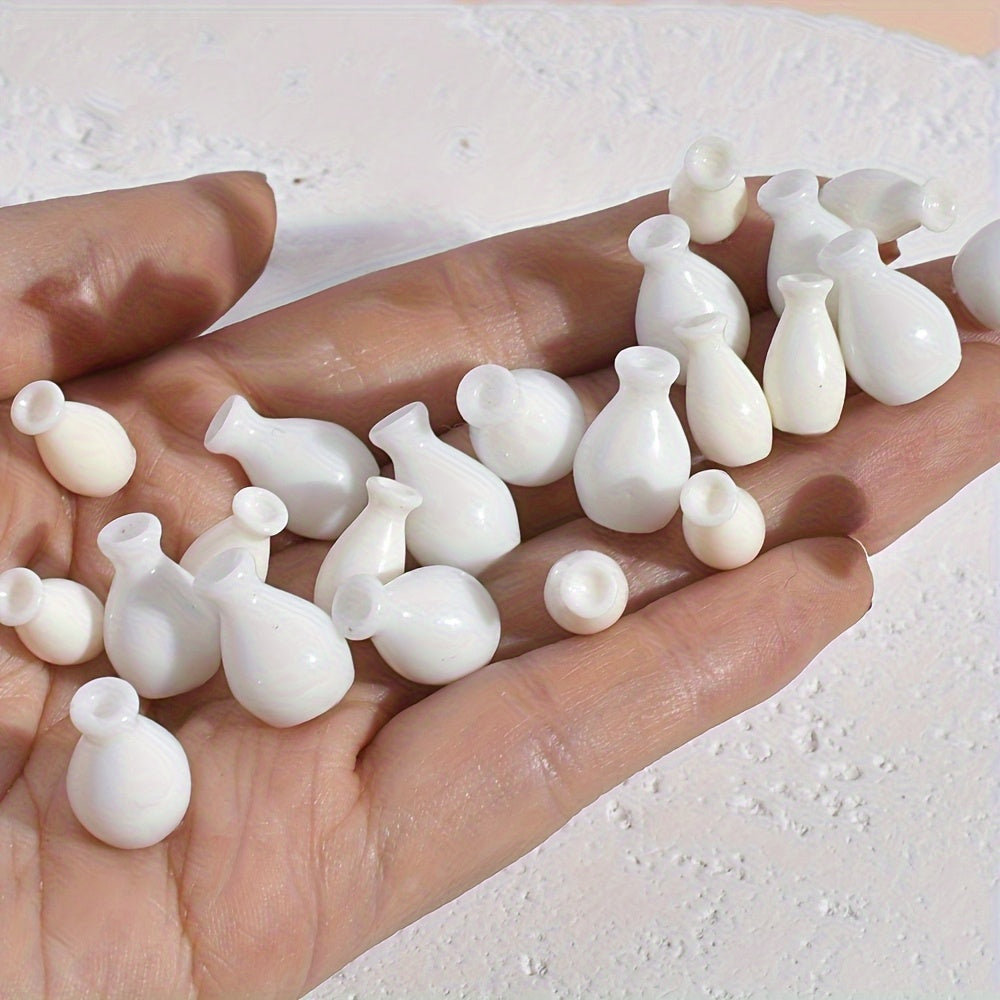 30pcs Miniature Bottles Resin Material Closed Mouth Small Bottles