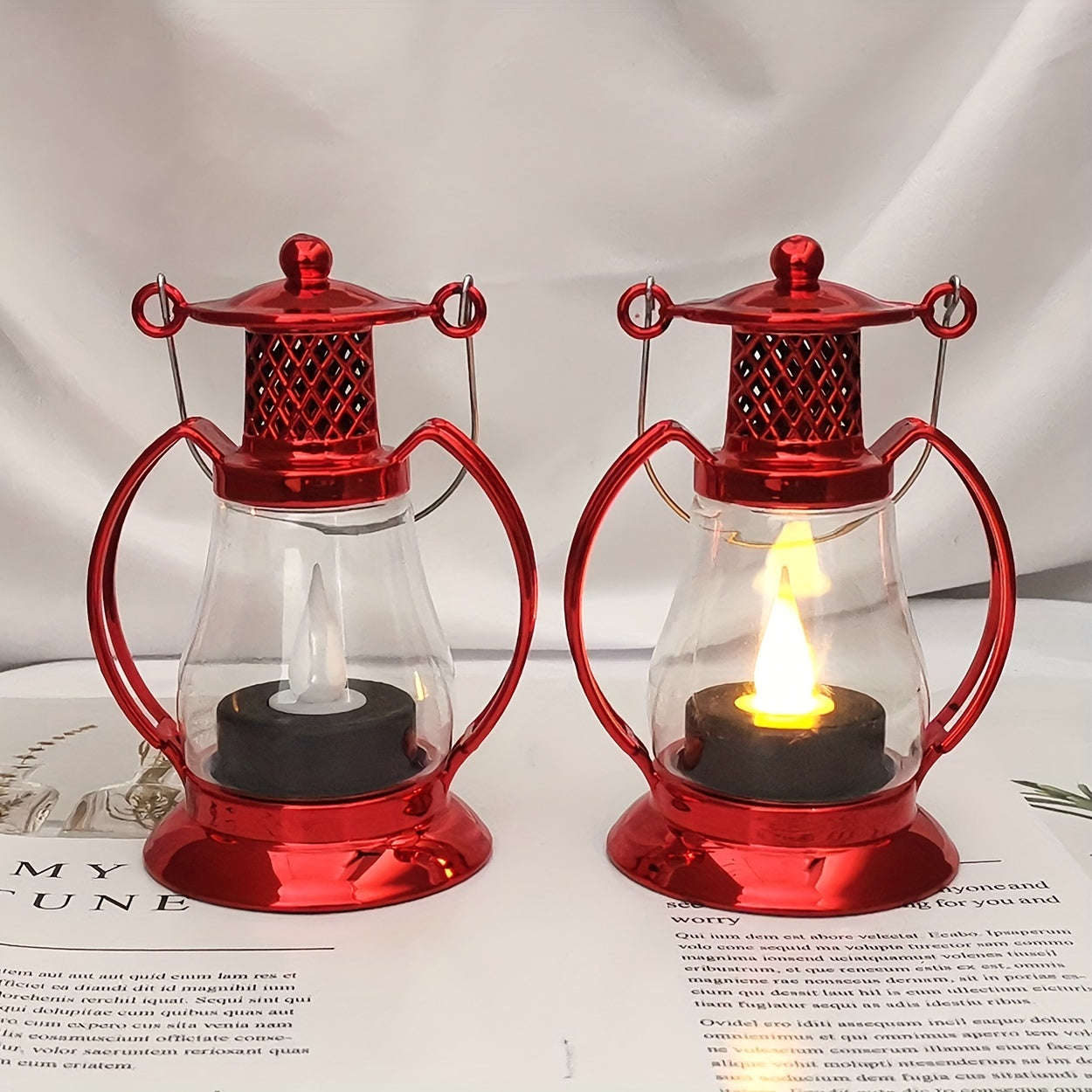 Flickering LED Mini Candle Lantern for Wedding Party Halloween Christmas