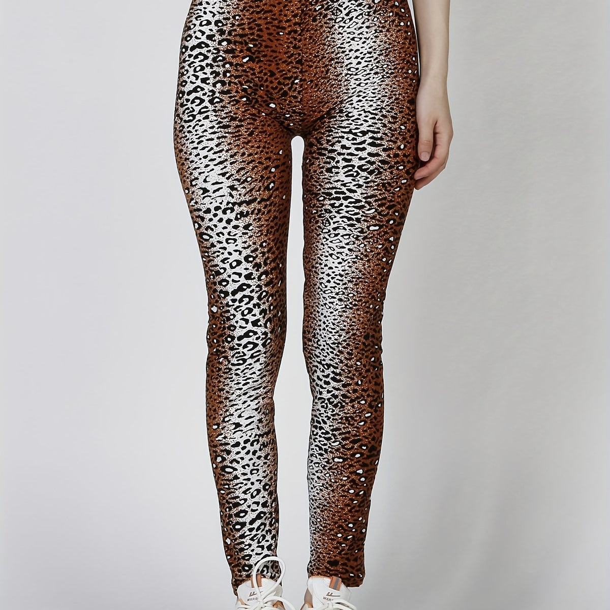 Leopard Dot Elastic Leggings High Waist Slim Leggings
