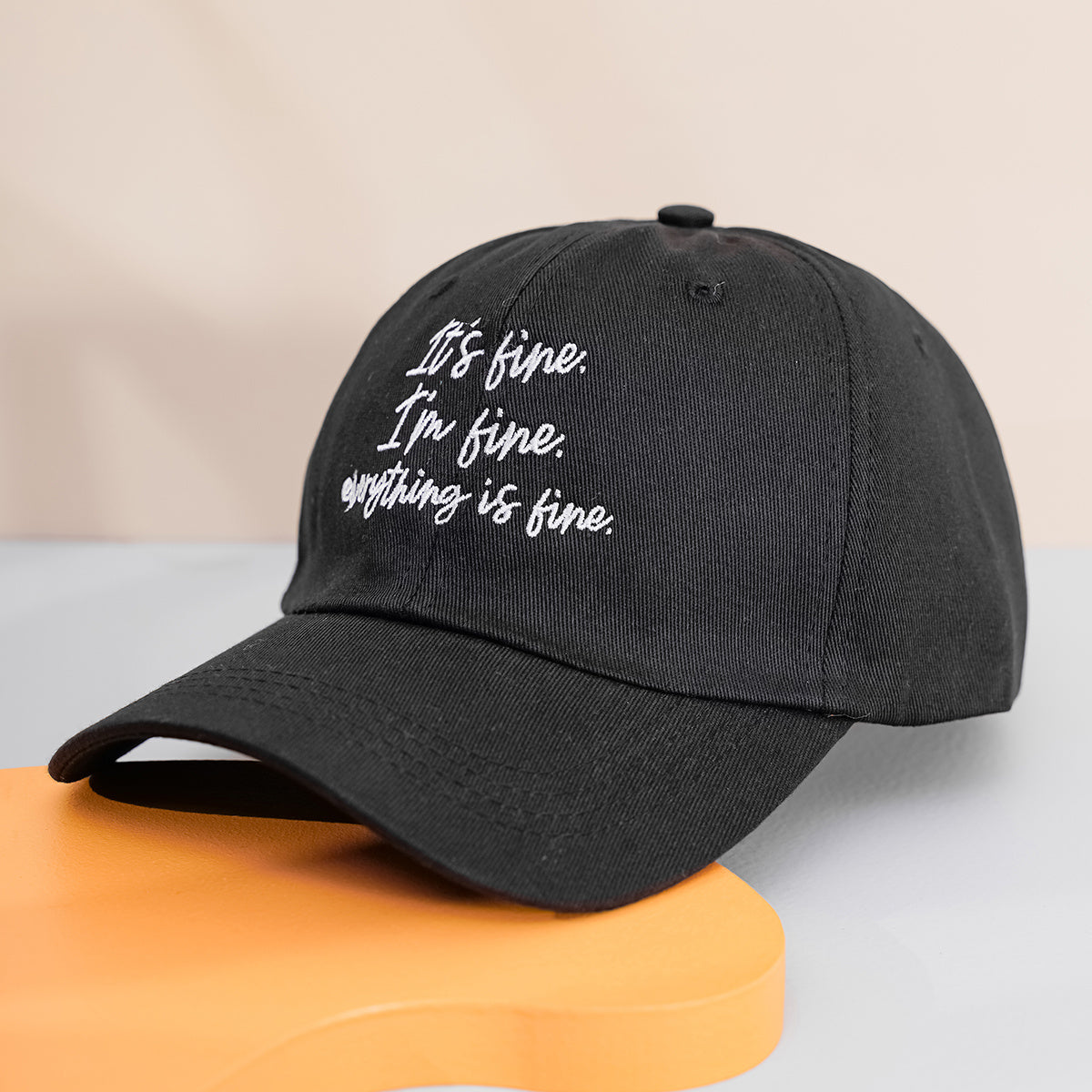 Letter Embroidery Baseball Cap Cotton Sun Hat Women Men Unisex
