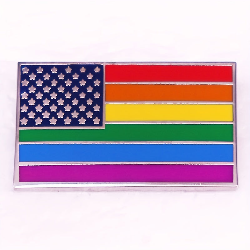 LGBTQ Rainbow Pride Flag Pin Gay Brooch Gift