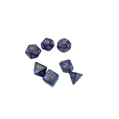 7pcs Sided Dice Board Game Dice Props Acrylic Entertainment Game