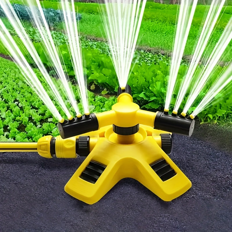 Lawn Sprinkler 360 Rotating 3 Arm Large Area Coverage