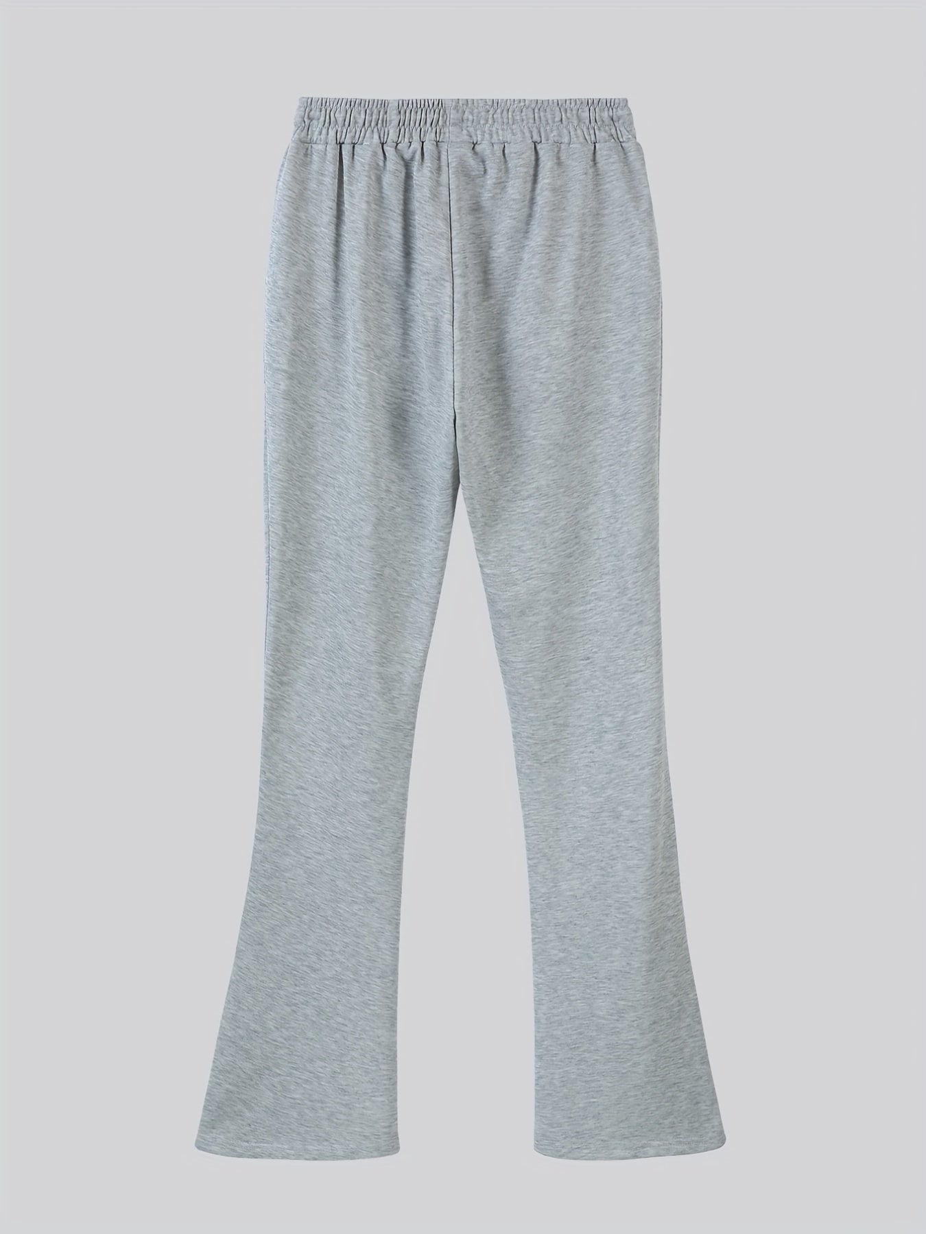 Rose Pattern Bell Bottom Pants Men's Stretch Hip Hop Jogger