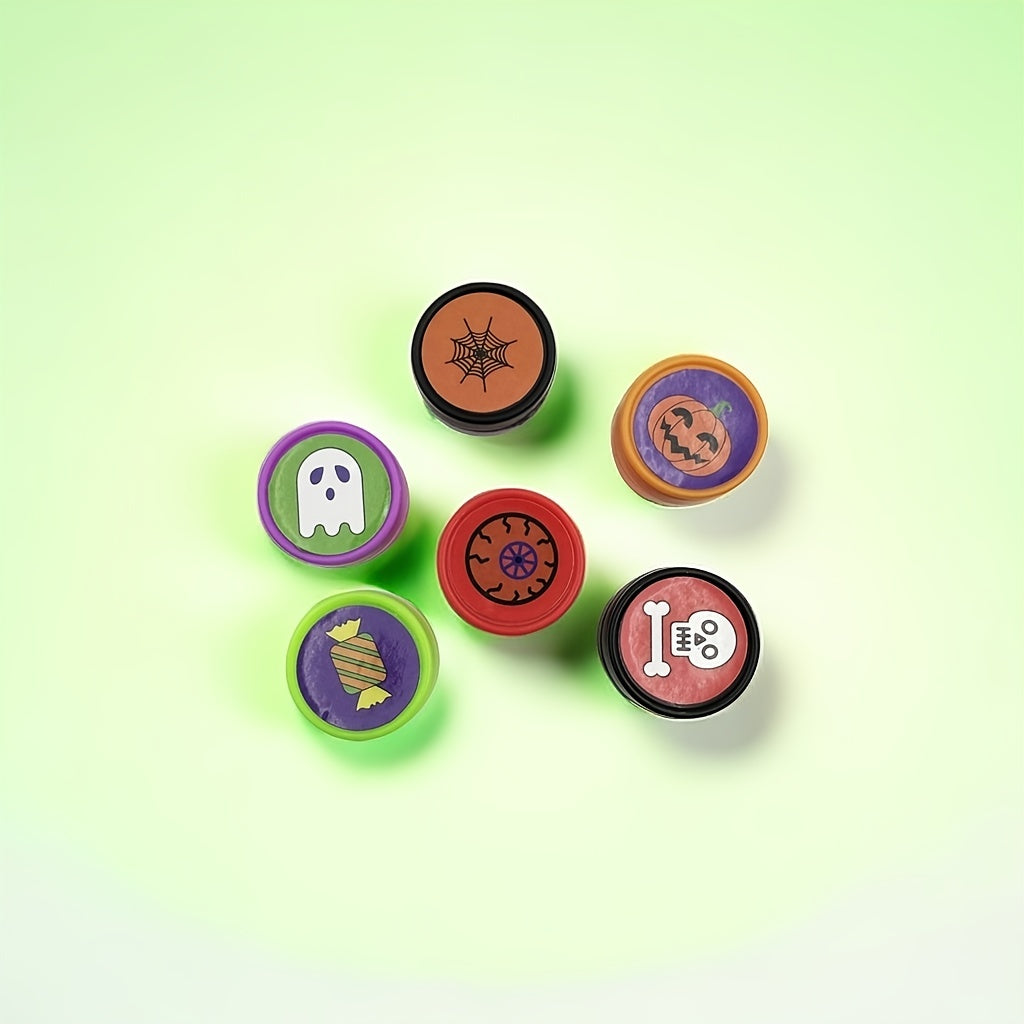 6 Halloween Cartoon Stamp Sets for Kids