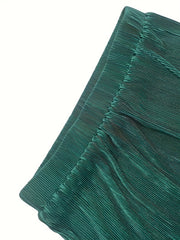  Ribbed Velvet High Rise Side Split Skirt