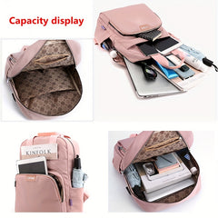 Large Capacity Waterproof Travel Backpack USB Charging Daypack