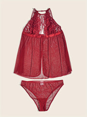  Sexy Lace Dress & Panty Lingerie Set