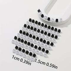 100pcs Mini Hair Claw Clip Solid Style Shark Claw For Side Hair
