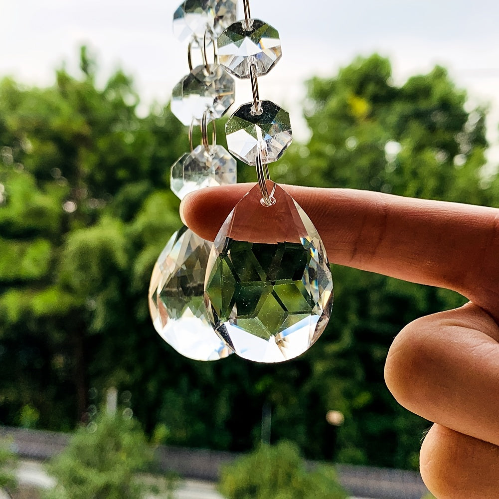 Glass Crystal Beads Chandelier Chain - Elegant Wedding Party Decor Accessory
