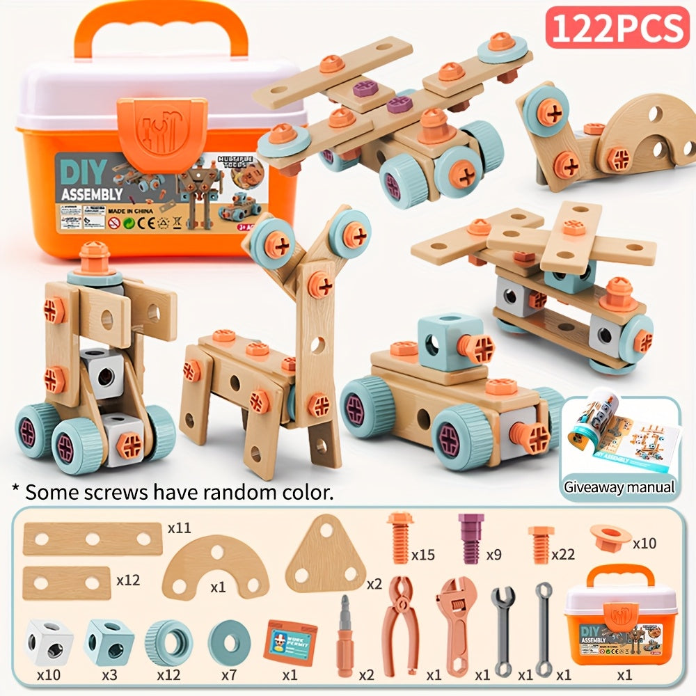 144pcs DIY Tool Box Set with Disassembly Tools
