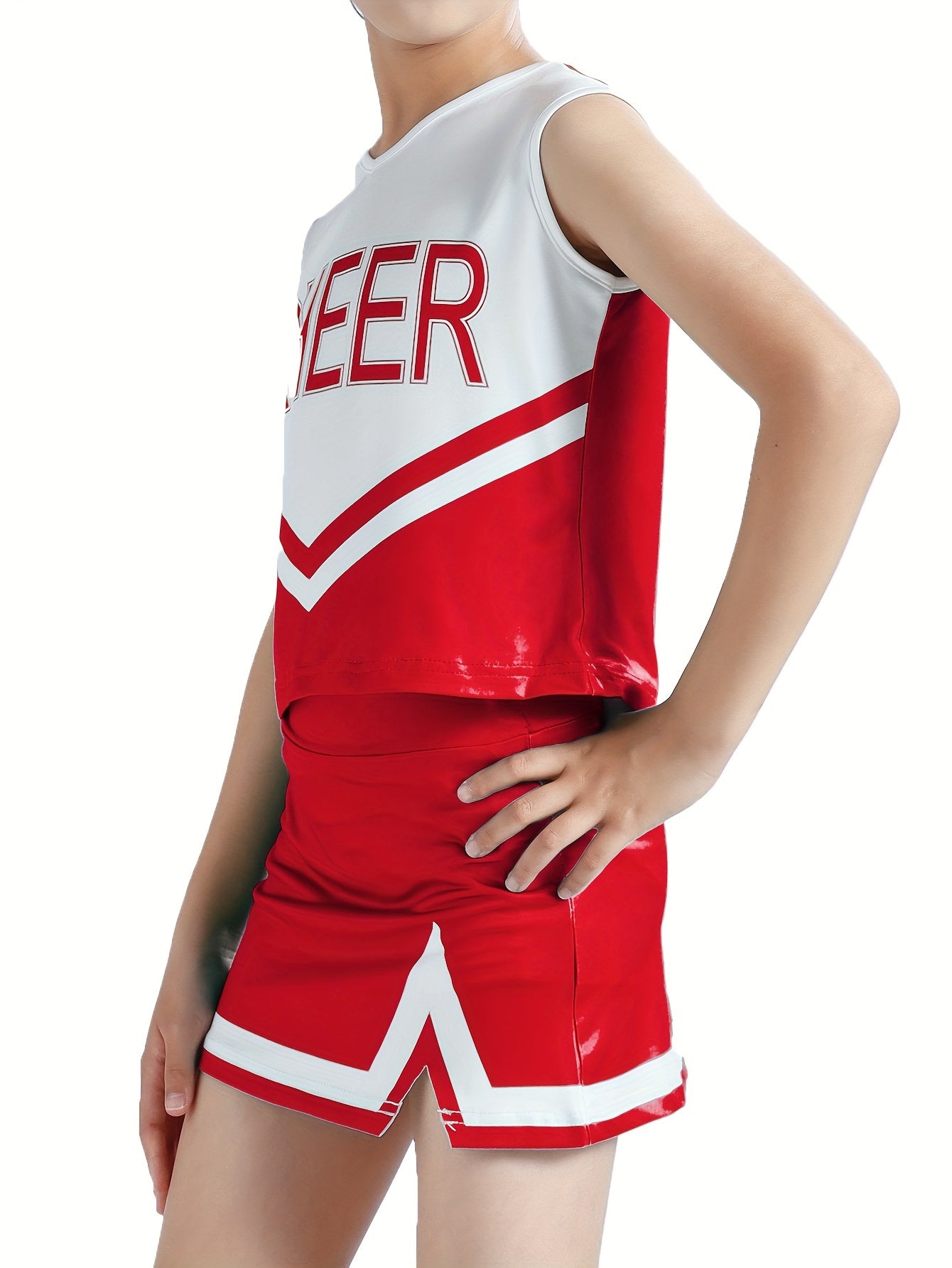 Girls Comfy Cheerleading Costume Outfits For Sports Performance