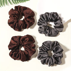 4pcs Satin Scrunchies Hair Tie Soft Hair Rope Bracelet