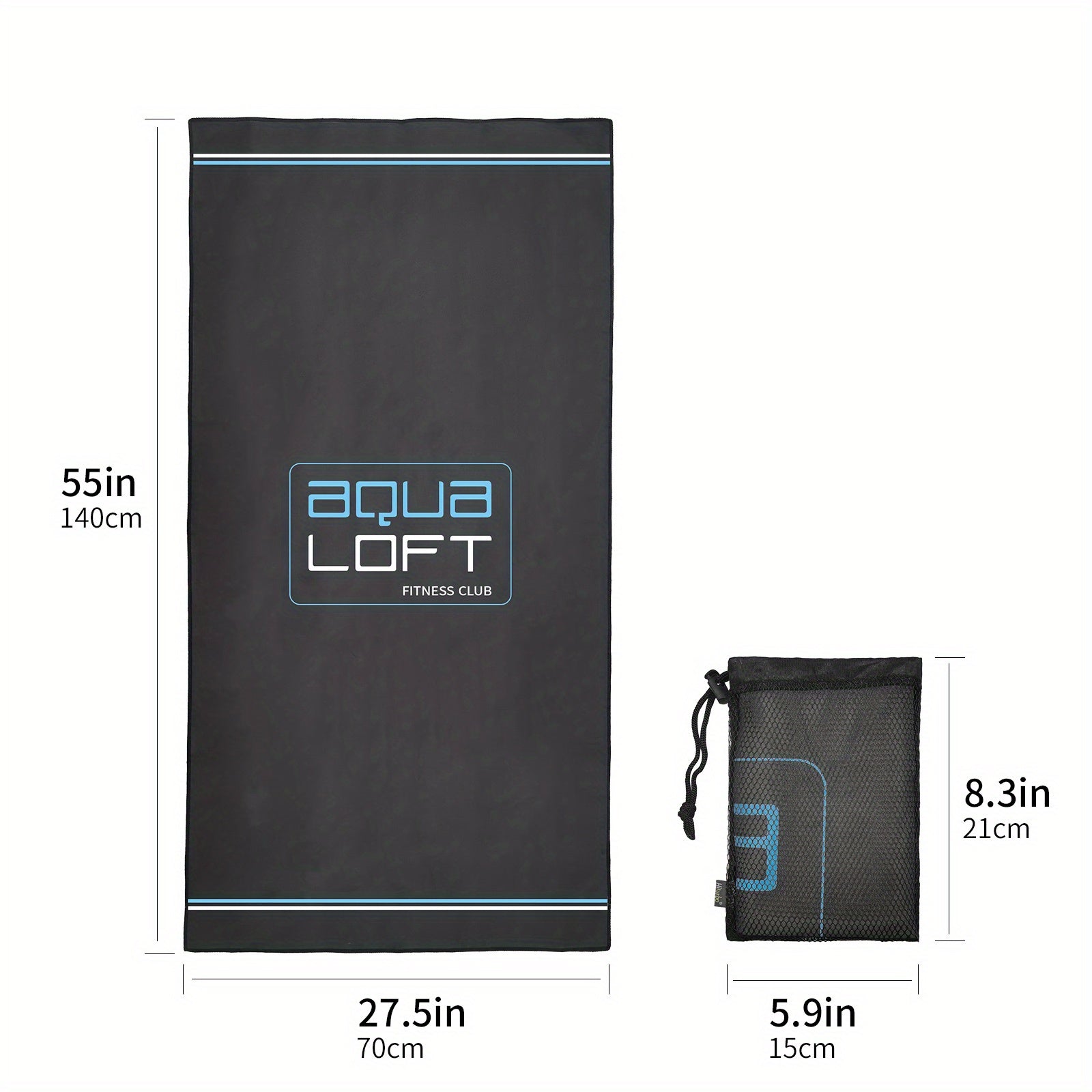 Quick Drying Sports Towel Absorbent Bath Towel for Camping Gym Beach