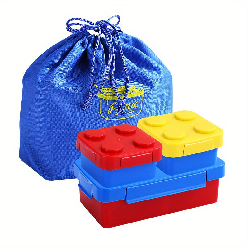 Portable Insulated Building Block Salad Container